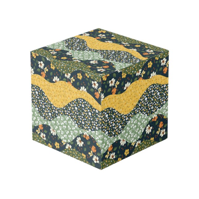 Meadow Waves Cube (Front Angled)
