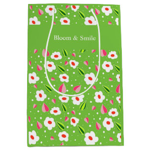 Meadow Whimsy floral collection Medium Gift Bag