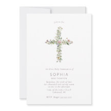 Meadow wildflower cross the First Holy Communion