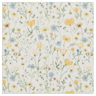 Meadow Wildflower Scatter Fabric