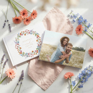 Meadow Wildflower Wedding  Guest Book