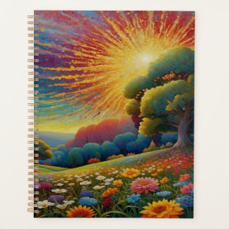 Meadow Wildflowers Colorful Art Planner
