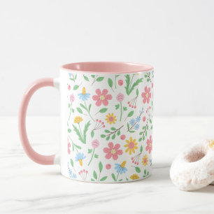 Meadow Wildflowers Pattern Mug