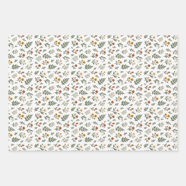 Meadow & Wing Botanical Gift Wrap Set (Front)