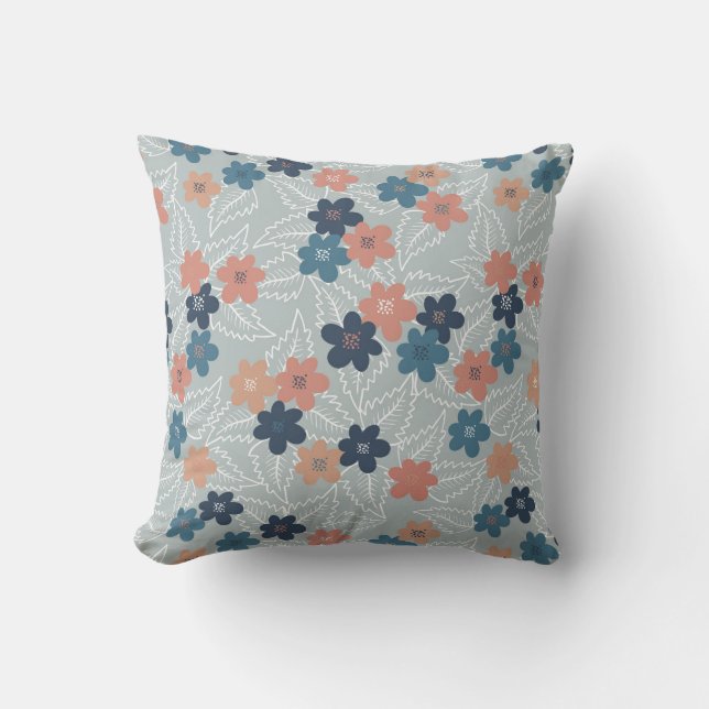 Meadow with colourful spring flowers cushion (Front)