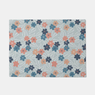 Meadow with colourful spring flowers doormat