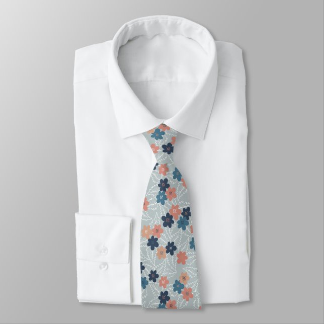 Meadow with colourful spring flowers tie (Tied)