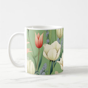 Meadow with Tulips and Wildflowers Coffee Mug