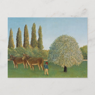 Meadowland (The Pasture), Henri Rousseau,  1910 Postcard