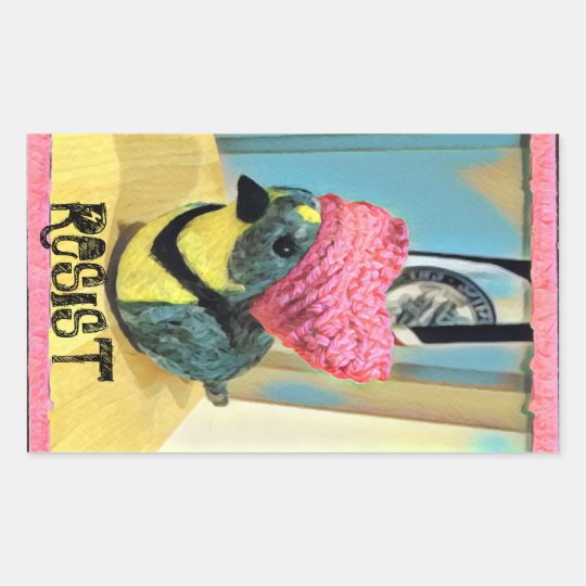 Meadowlark Resist Rectangular Sticker