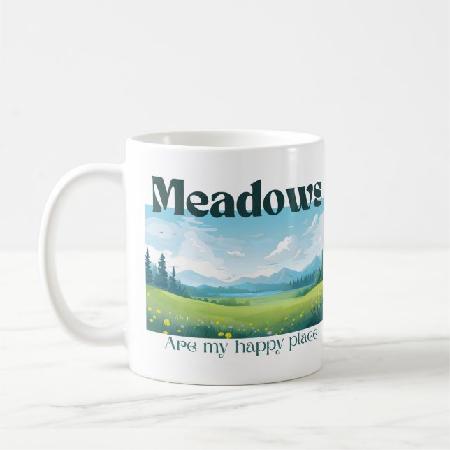 Meadows Are My Happy Place Mug (Left)