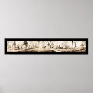 Meadville PA Park Photo 1910 Poster