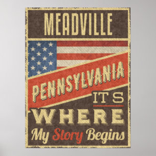 Meadville Pennsylvania Poster