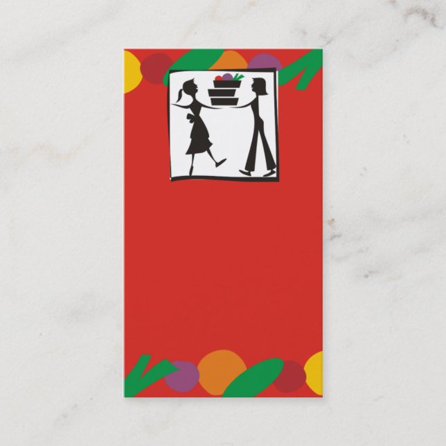 meal assembly cooking class culinary business card (Front)