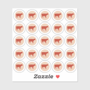 Meal Choice 2-Colour Beef Sticker