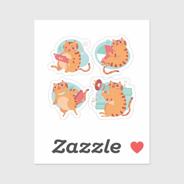 Meal Choice Cat Pack Sticker (Sheet)