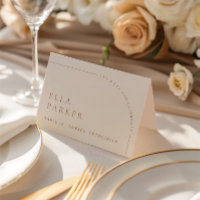Meal Choice Place Card Boho Wedding Guest Place