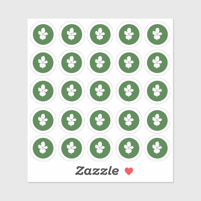 Meal Choice Vegetarian Sticker (Sheet)