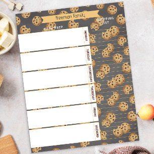 Meal Planner & Grocery List Notepad Chocolate Ch