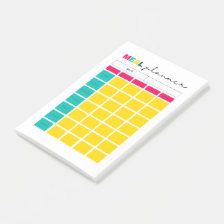 Meal Planner Journal Page Post-it Notes