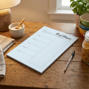 Meal planner notepad