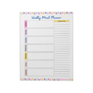 Meal Planner Notepad