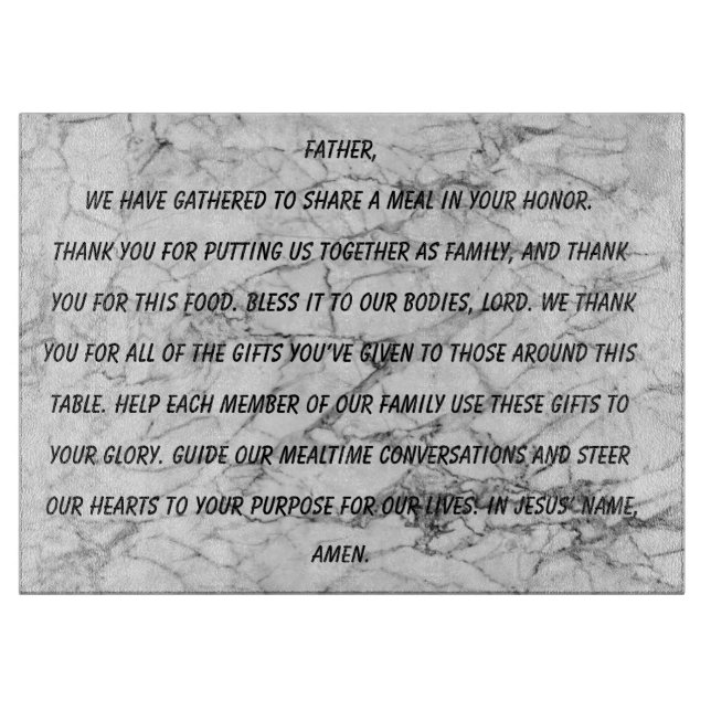 MEAL PRAYER CUTTING BOARD (Front)