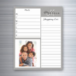 Meal Prep Shopping List Personalised Photo Magnetic Dry Erase Sheet<br><div class="desc">This design may be personalised in the area provided by changing the photo and/or text. Or it can be customised by clicking Personalise this Template and then choosing the click to customise further option and delete or change the colour of the background, add text, change the text colour or style,...</div>