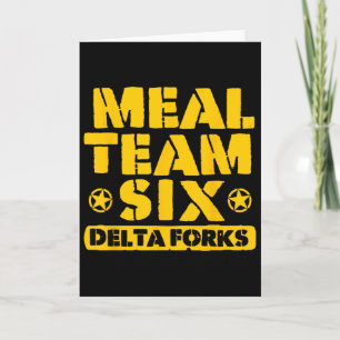Meal Team Six Delta Forks Card