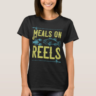 Meals On Reels - Funny Fishing Fisherman Gift T-Shirt