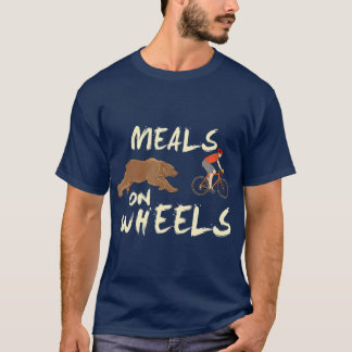 Meals on Wheels Cycling  Nature Design For Biker T-Shirt