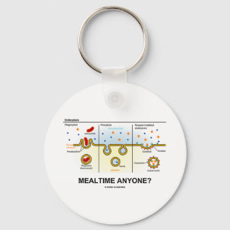 Mealtime Anyone? (Endocytosis Digestion Humour) Key Ring