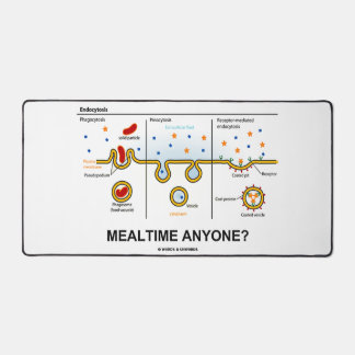 Mealtime Anyone? Endocytosis Eating Biology Humour Desk Mat