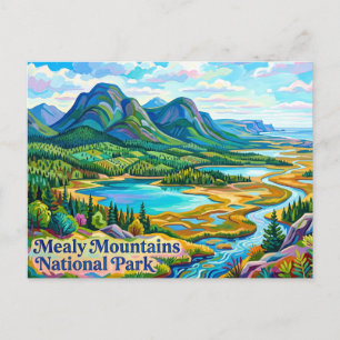 Mealy Mountains National Park Canada Postcard