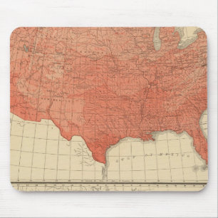 Mean annual temperature, Hypsometric sketch Mouse Mat
