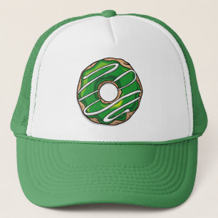 Mean Green Doughnut With Icing Trucker Hat