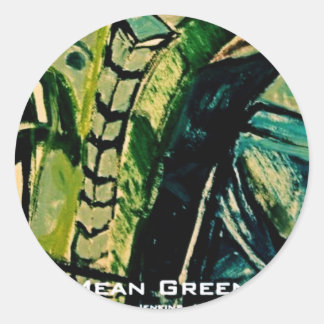 MEAN GREEN II CLASSIC ROUND STICKER