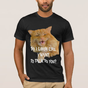 Mean Kitty "Do I Look Like I Want To Talk To You?" T-Shirt