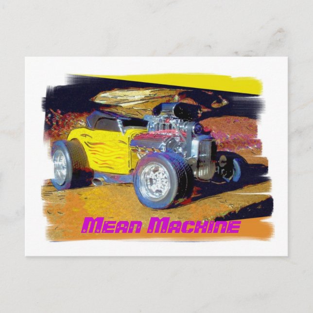 Mean Machine Postcard (Front)