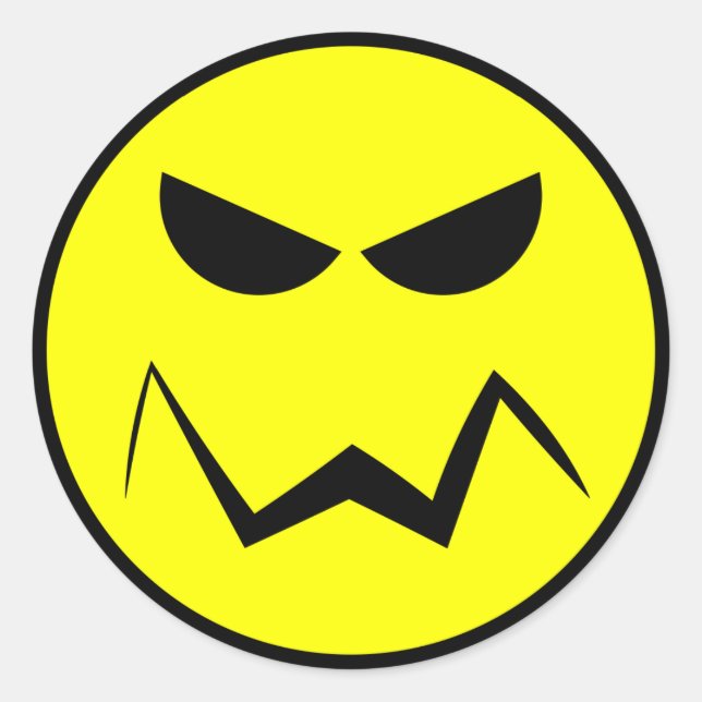 Mean Mister Face Sticker (Front)