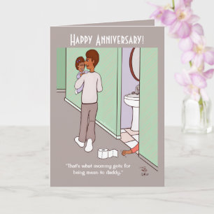 Mean Mummy Folded Greeting Card