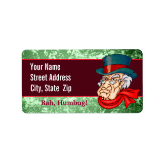 Mean Old Scrooge Label