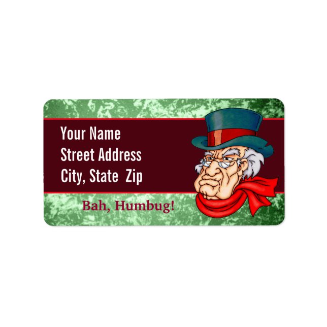 Mean Old Scrooge Label (Front)