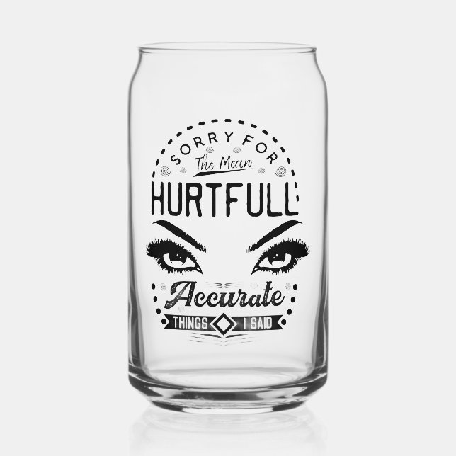 mean quote cup can glass (Front)