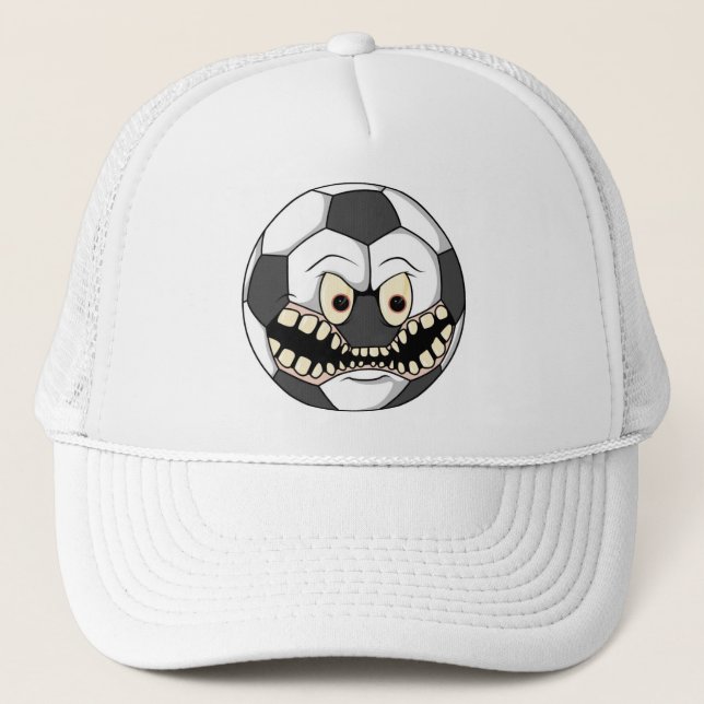 Mean Soccer Ball Trucker Hat (Front)