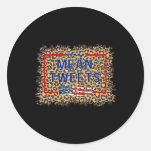 Mean Tweets 2024 Classic Round Sticker
