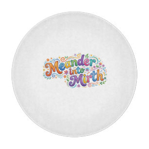 Meander into Mirth – Joyful Snake T-Shirt Design Cutting Board