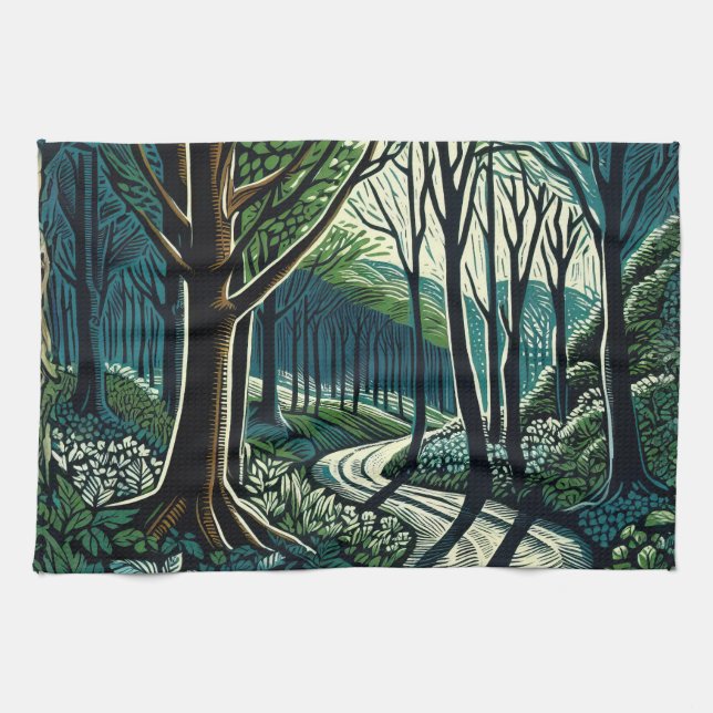 Meander Tea Towel (Horizontal)