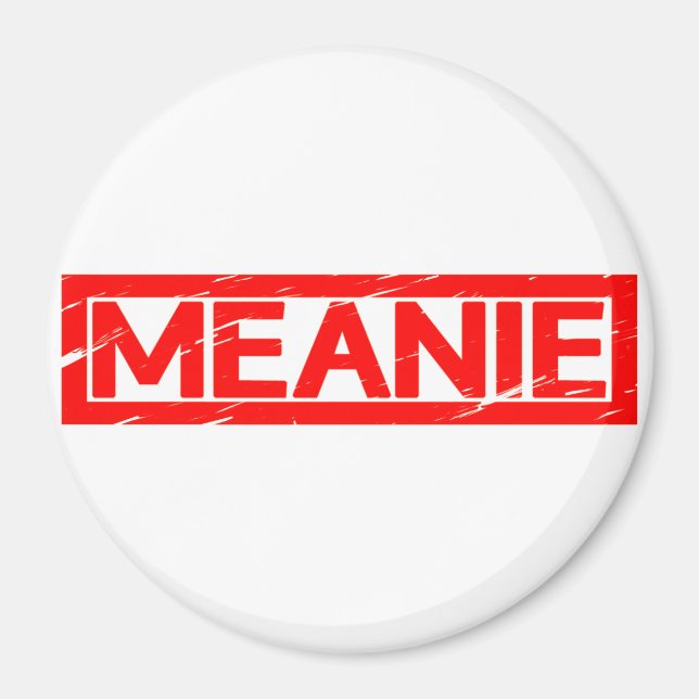 Meanie Stamp Magnet (Front)