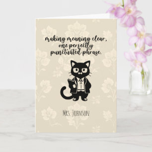 Meaning Clear Perfectly Punctuated Phrase Grammar Card